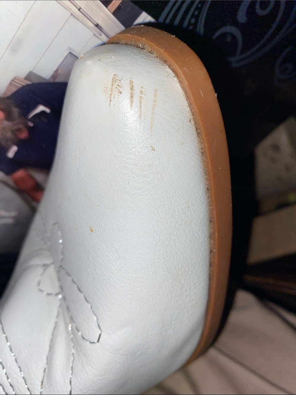 White Embroidered Knee-High Western Boots - Picture 4 of 9